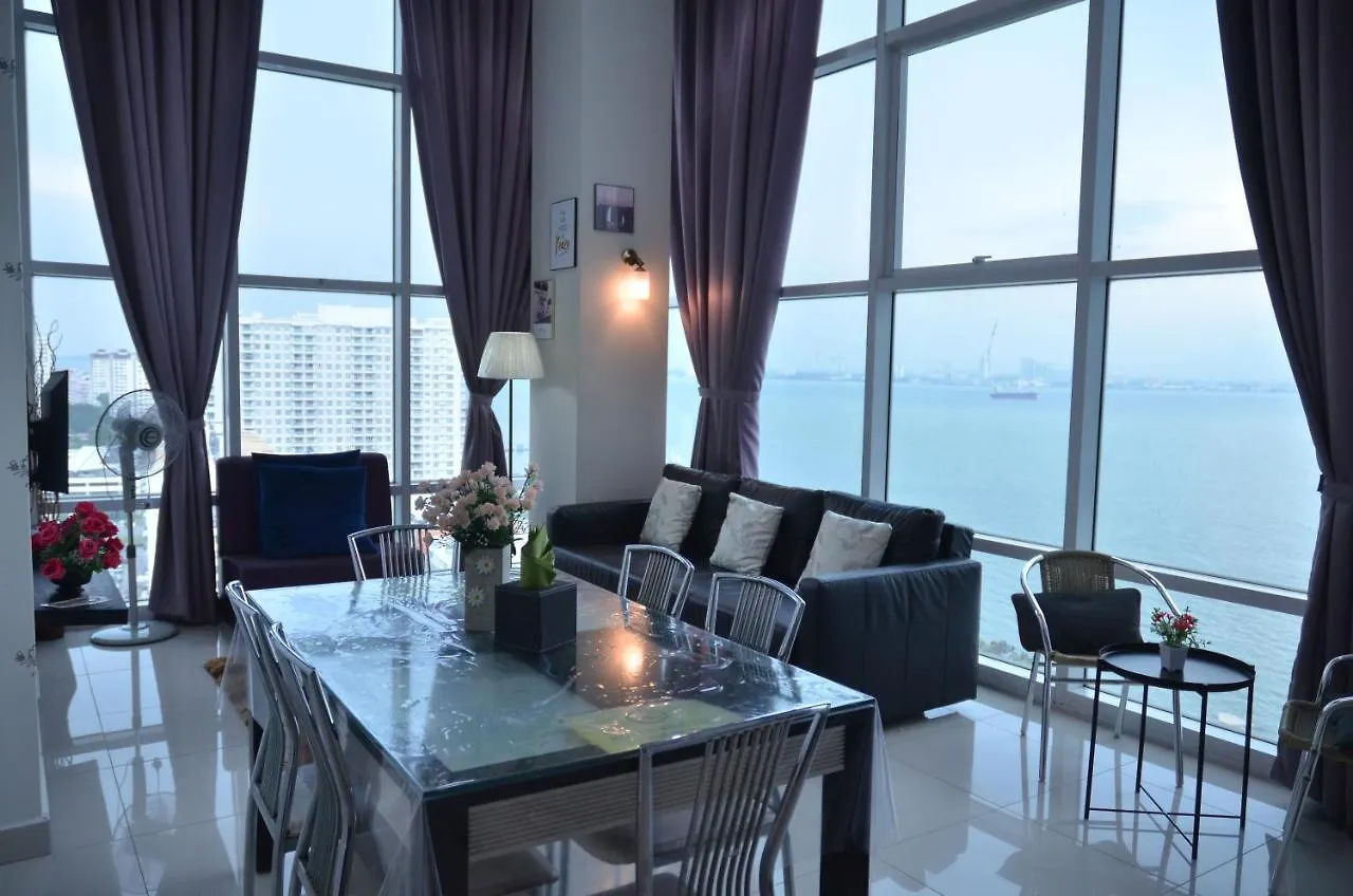 Maritime Suite Duplex Penang- Pemandangan Laut جورج تاون 0*,  ماليزيا