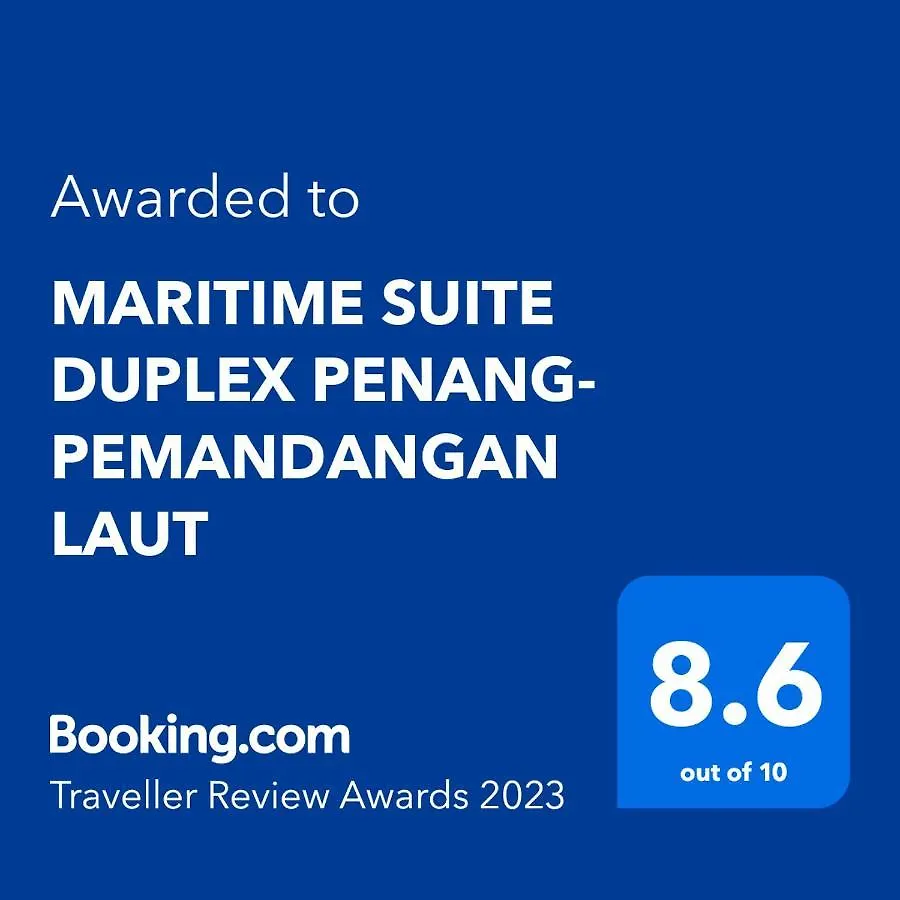 شقة Maritime Suite Duplex Penang- Pemandangan Laut جورج تاون